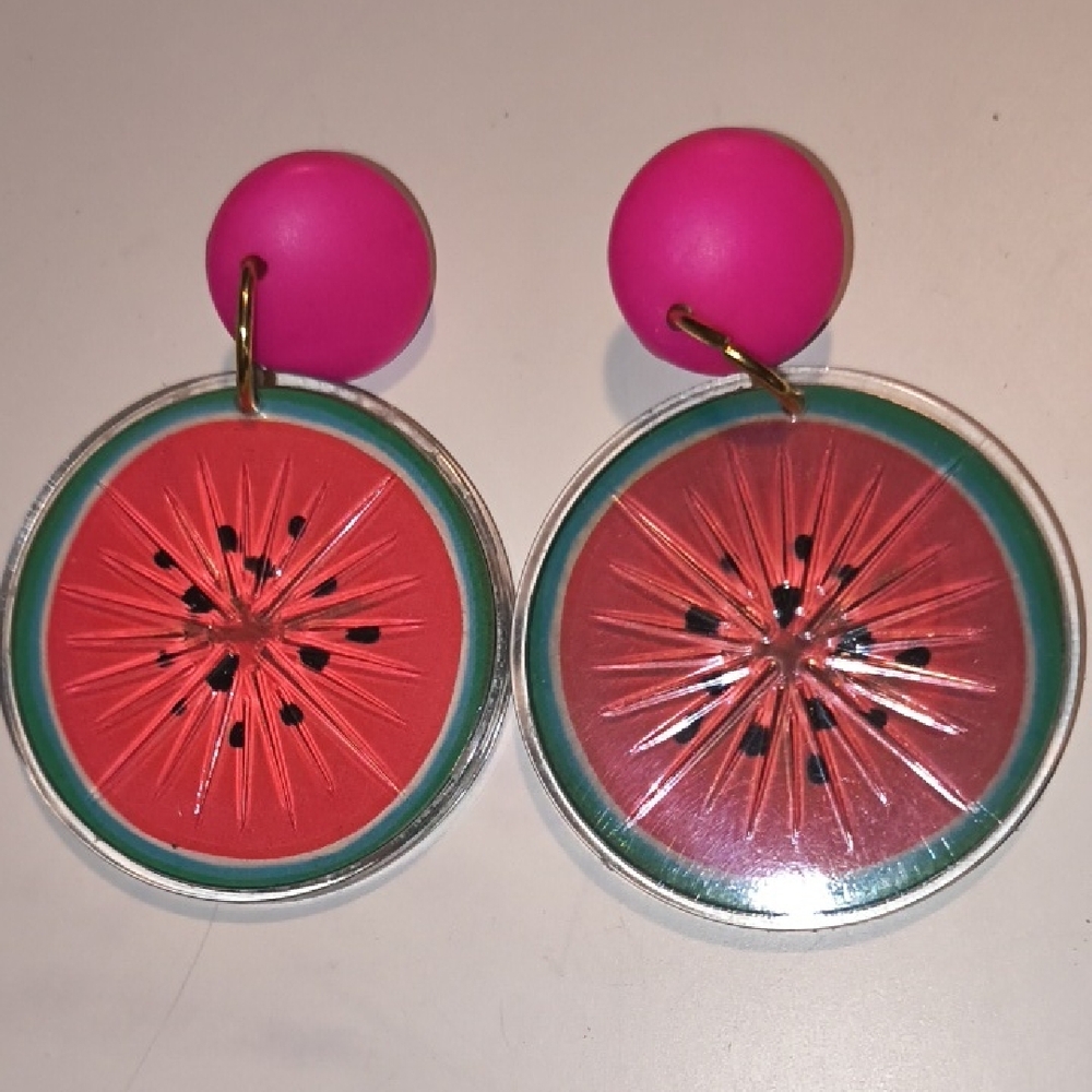 Avon Tooty Fruity Watermelon Earrings
